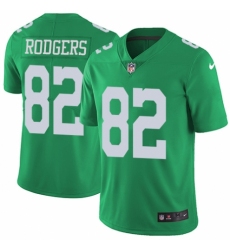 Men's Nike Philadelphia Eagles #82 Richard Rodgers Limited Green Rush Vapor Untouchable NFL Jersey