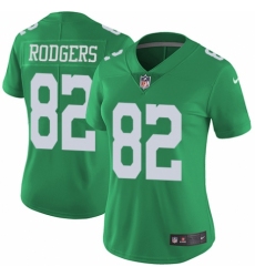 Women's Nike Philadelphia Eagles #82 Richard Rodgers Limited Green Rush Vapor Untouchable NFL Jersey