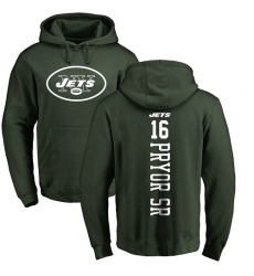 NFL Nike New York Jets #16 Terrelle Pryor Sr. Green Backer Pullover Hoodie