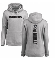 NFL Women's Nike Oakland Raiders #20 Daryl Worley Ash Backer Pullover Hoodie