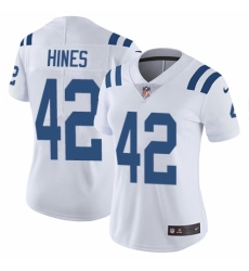 Women's Nike Indianapolis Colts #42 Nyheim Hines White Vapor Untouchable Limited Player NFL Jersey