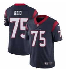 Men's Nike Houston Texans #75 Martinas Rankin Navy Blue Team Color Vapor Untouchable Limited Player NFL Jersey