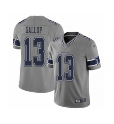 Women's Dallas Cowboys #13 Michael Gallup Limited Gray Inverted Legend Football Jersey