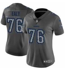 Women's Nike Dallas Cowboys #76 Kony Ealy Gray Static Vapor Untouchable Limited NFL Jersey