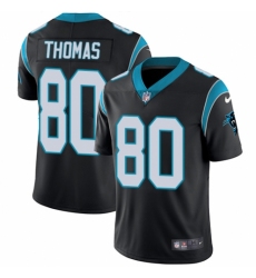 Youth Nike Carolina Panthers #80 Ian Thomas Black Team Color Vapor Untouchable Limited Player NFL Jersey