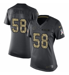 Women's Nike Chicago Bears #58 Roquan Smith Limited Black 2016 Salute to Service NFL Jersey