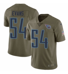 Men's Nike Tennessee Titans #54 Rashaan Evans Limited Olive 2017 Salute to Service NFL Jersey