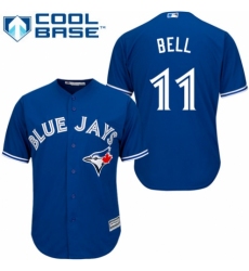 Youth Majestic Toronto Blue Jays #11 George Bell Authentic Blue Alternate MLB Jersey