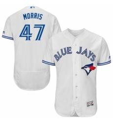 Men's Majestic Toronto Blue Jays #47 Jack Morris White Home Flex Base Authentic Collection MLB Jersey
