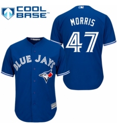 Youth Majestic Toronto Blue Jays #47 Jack Morris Authentic Blue Alternate MLB Jersey