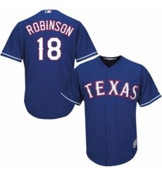 Youth Majestic Texas Rangers #18 Drew Robinson Replica Red Alternate Cool Base MLB Jersey