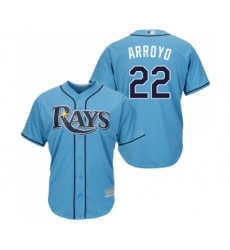 Youth Tampa Bay Rays #22 Christian Arroyo Replica Light Blue Alternate 2 Cool Base Baseball Jersey