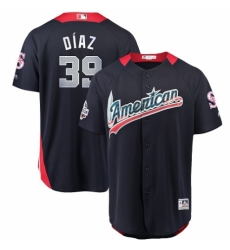 Men's Majestic Seattle Mariners #39 Edwin Diaz Game Navy Blue American League 2018 MLB All-Star MLB Jersey