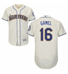 Men's Majestic Seattle Mariners #16 Ben Gamel Cream Alternate Flex Base Authentic Collection MLB Jersey