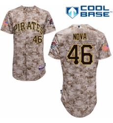 Men's Majestic Pittsburgh Pirates #46 Ivan Nova Authentic Camo Alternate Cool Base MLB Jersey