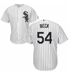 Men's Majestic Chicago White Sox #54 Chris Beck Replica White Home Cool Base MLB Jersey
