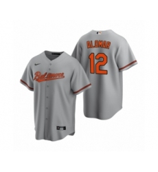 Women's Baltimore Orioles #12 Roberto Alomar Nike Gray Replica Road Jersey
