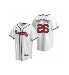 Youth Atlanta Braves #26 Mike Foltynewicz Nike White 2020 Replica Home Jersey