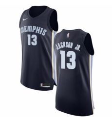 Men's Nike Memphis Grizzlies #13 Jaren Jackson Jr. Authentic Navy Blue Road NBA Jersey - Icon Edition