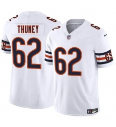 Men's Chicago Bears #62 Joe Thuney White 2025 F.U.S.E. Vapor Football Stitched Jersey