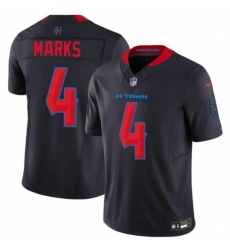 Men's Houston Texans #4 Woody Marks Navy 2026 F.U.S.E. Vapor Limited Stitched Football Jersey