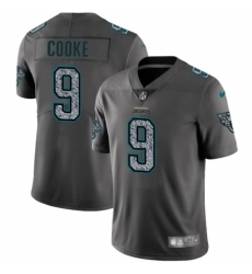 Men's Nike Jacksonville Jaguars #9 Logan Cooke Gray Static Vapor Untouchable Limited NFL Jersey