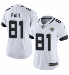 Women's Nike Jacksonville Jaguars #81 Niles Paul White Vapor Untouchable Limited Player NFL Jersey