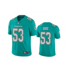 Men's Miami Dolphins #53 Cameron Goode Aqua Vapor Untouchable Limited Stitched Football Jersey