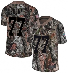 Youth Nike New England Patriots #77 Trent Brown Camo Untouchable Limited NFL Jersey