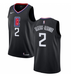 Women's Nike Los Angeles Clippers #2 Shai Gilgeous-Alexander Swingman Black NBA Jersey Statement Edition