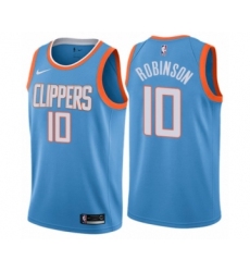 Youth Nike Los Angeles Clippers #10 Jerome Robinson Swingman Blue NBA Jersey - City Edition