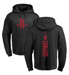 NBA Nike Houston Rockets #6 Vincent Edwards Black One Color Backer Pullover Hoodie