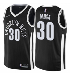 Youth Nike Brooklyn Nets #30 Dzanan Musa Swingman Black NBA Jersey - City Edition