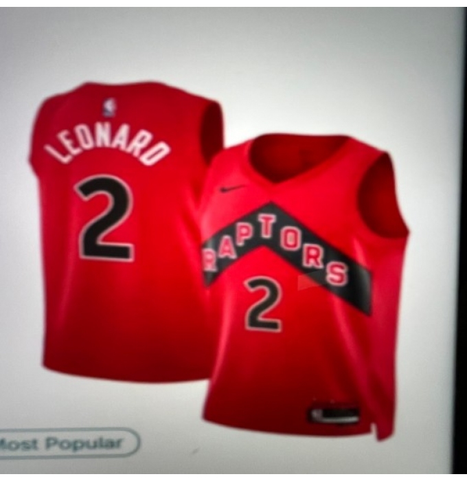 Men's NBA Toronto Raptors #2 Kawhi Leonard Swingman Red Basketball Jersey