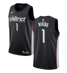Youth Nike Washington Wizards #1 Austin Rivers Swingman Black NBA Jersey - City Edition