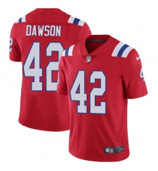 Youth Nike New England Patriots #42 Duke Dawson Red Alternate Vapor Untouchable Limited Player NFL Jersey