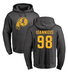 NFL Nike Washington Redskins #98 Matt Ioannidis Ash One Color Pullover Hoodie