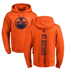 NHL Adidas Edmonton Oilers #75 Evan Bouchard Orange One Color Backer Pullover Hoodie