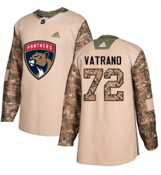 Youth Adidas Florida Panthers #72 Frank Vatrano Authentic Camo Veterans Day Practice NHL Jersey