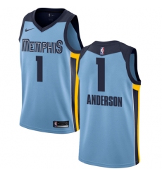Men's Nike Memphis Grizzlies #1 Kyle Anderson Swingman Light Blue NBA Jersey Statement Edition