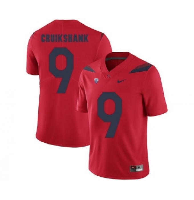 Arizona Wildcats 9 Dane Cruikshank Red College Football Jersey