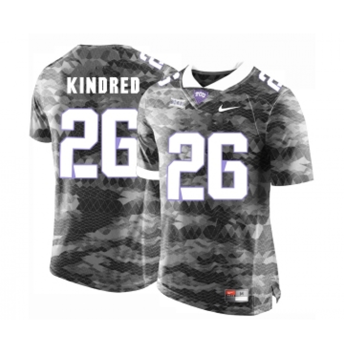 TCU Horned Frogs 26 Derrick Kindred Gray College Football Limited Jersey