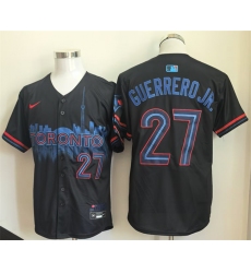 Men's Toronto Blue Jays #27 Vladimir Guerrero Jr. Navy 2024 City Connect Limited Stitched Baseball Jersey