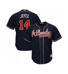 Youth Atlanta Braves #14 Matt Joyce Replica Blue Alternate Road Cool Base Baseball Jersey