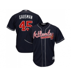 Youth Atlanta Braves #45 Kevin Gausman Replica Blue Alternate Road Cool Base Baseball Jersey