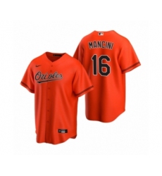 Youth Baltimore Orioles #16 Trey Mancini Nike Orange 2020 Replica Alternate Jersey