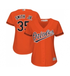 Women's Baltimore Orioles #35 Dwight Smith Jr. Replica Orange Alternate Cool Base Baseball Jersey