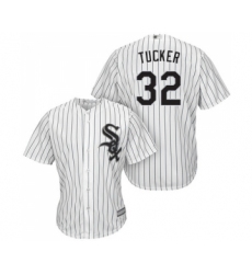 Men's Chicago White Sox #32 Preston Tucker Replica White Home Cool Base Baseball Jersey