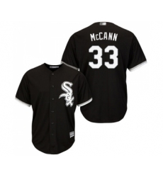 Men's Chicago White Sox #33 James McCann Replica Black Alternate Home Cool Base Baseball Jersey