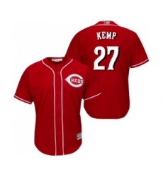 Men's Cincinnati Reds #27 Matt Kemp Replica Red Alternate Cool Base Baseball Jersey